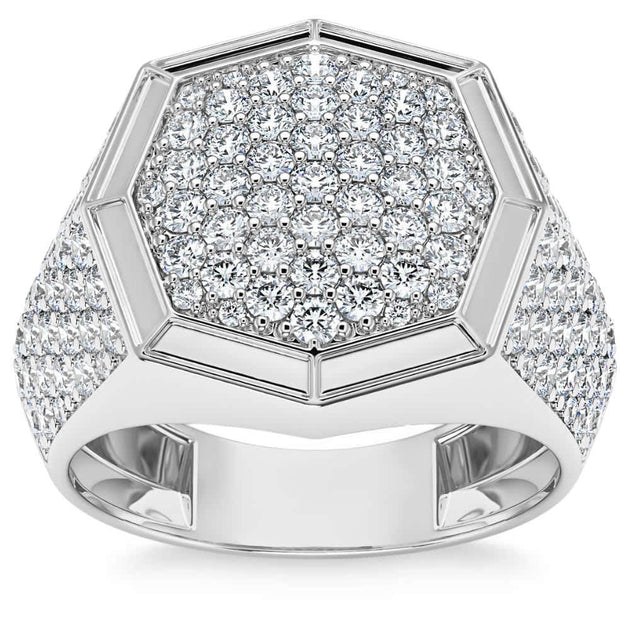 Pompeii3 Hexagon Pave Ring Multi US 8.5 4