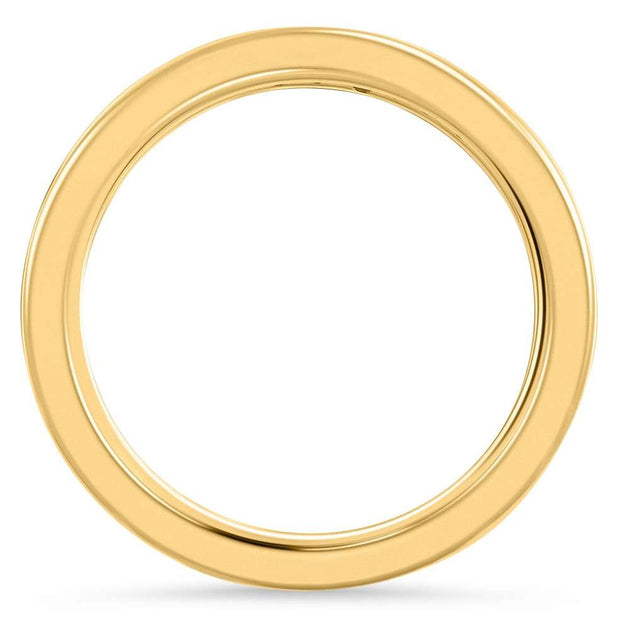 Pompeii3 Lab Grown Diamond Eternity Ring 14k Gold Multi US 4.5 5