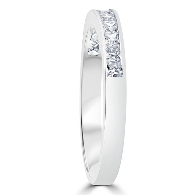 Pompeii3 Princess Cut Diamond Wedding Ring White Gold US 7.5 4