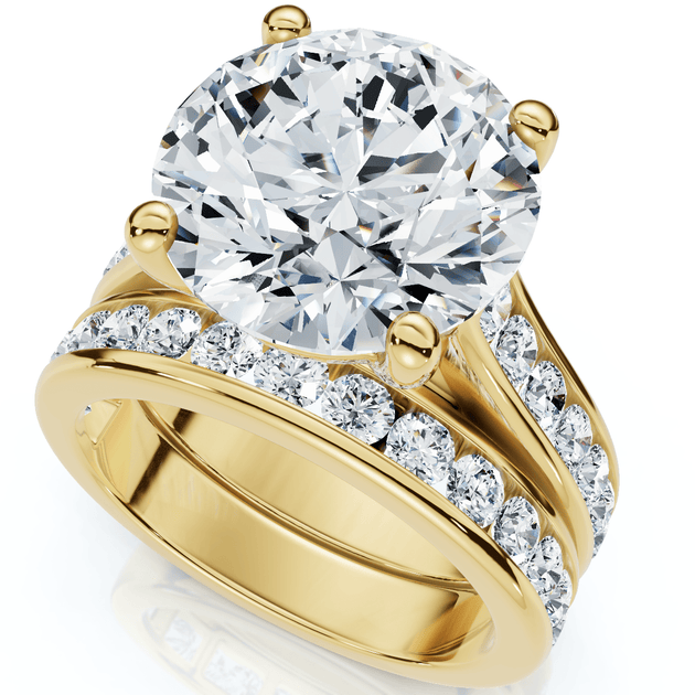 Pompeii3 Sharon Diamond Ring Set Gold US 4.5 4