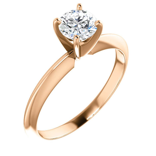 Pompeii3 0.5ct Lab Grown Diamond Solitaire Engagement Ring 14k Gold US 8.5 5