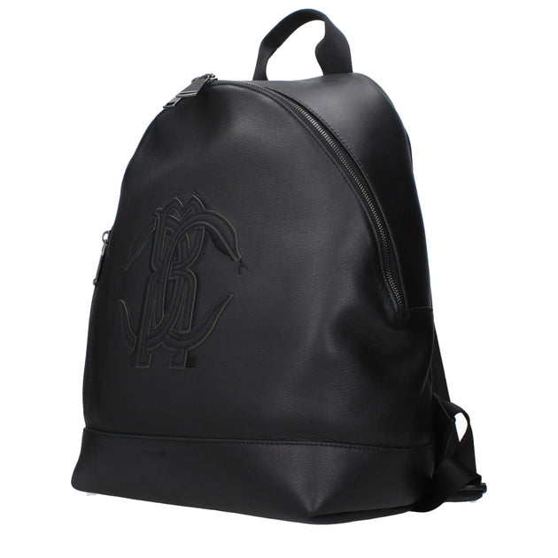 Roberto Cavalli TRB001PZL0105051 Leather Backpack Black 3