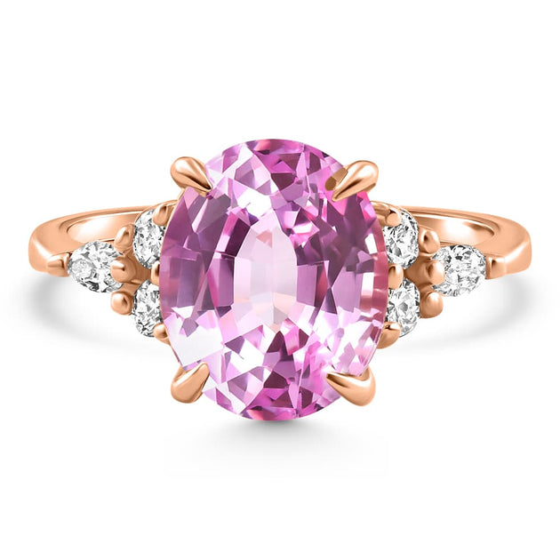 Pompeii3 Sapphire Diamond Ring Rose Gold 7 2