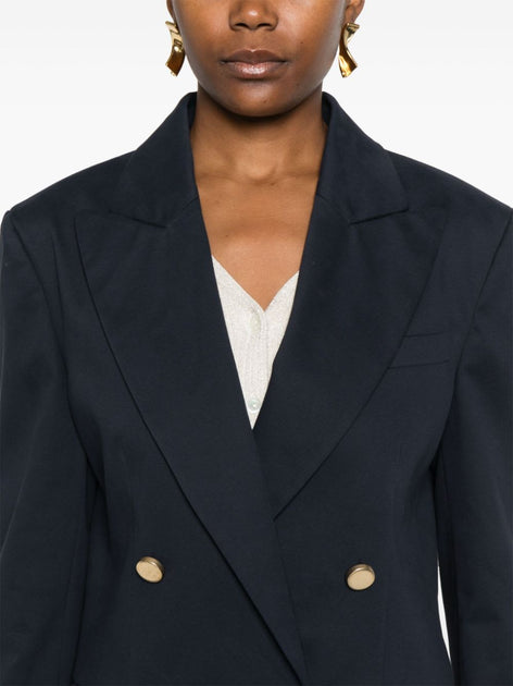 P.A.R.O.S.H. Women's Leather Jacket Blue Small 5