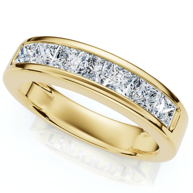 Pompeii3 Princess Cut Diamond Wedding Ring Gold US 6.5 2