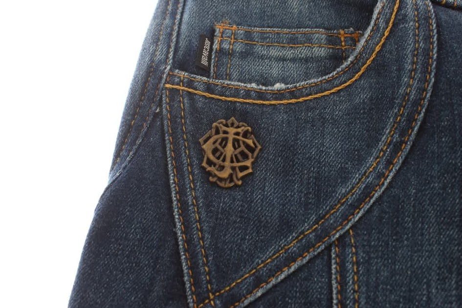 Just Cavalli Stretch Low Waist Flare Jeans Blue 26 4