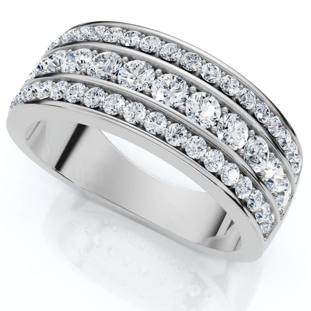 Pompeii3 Diamond Wedding Ring 10k Gold US 6.5 6