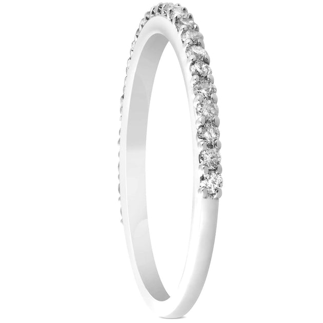 Pompeii3 1/4ct Diamond Wedding Ring 14k White Gold US 8.5 3
