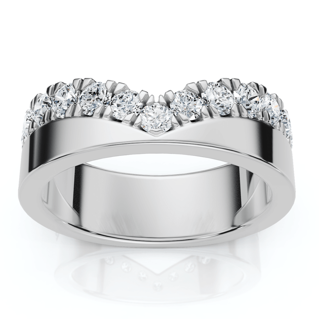 Pompeii3 Kai Diamond Stackable Guard Ring 14k Gold US 8.5 2