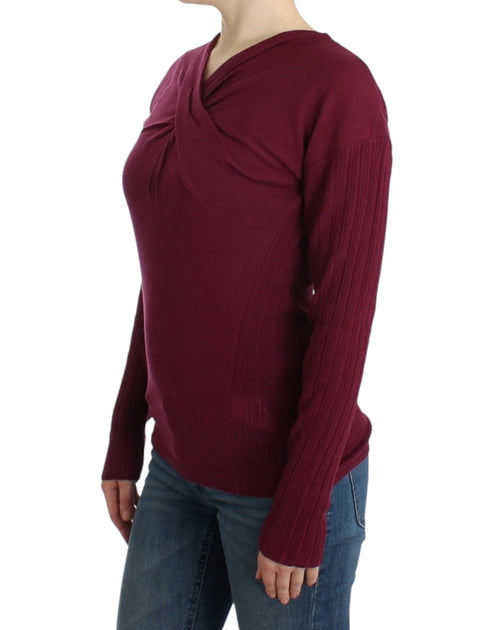 Roberto Cavalli Keyhole Sweater Purple XL 3