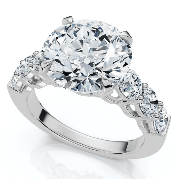 Pompeii3 5Ct Diamond Engagement Ring Silver US 7 3