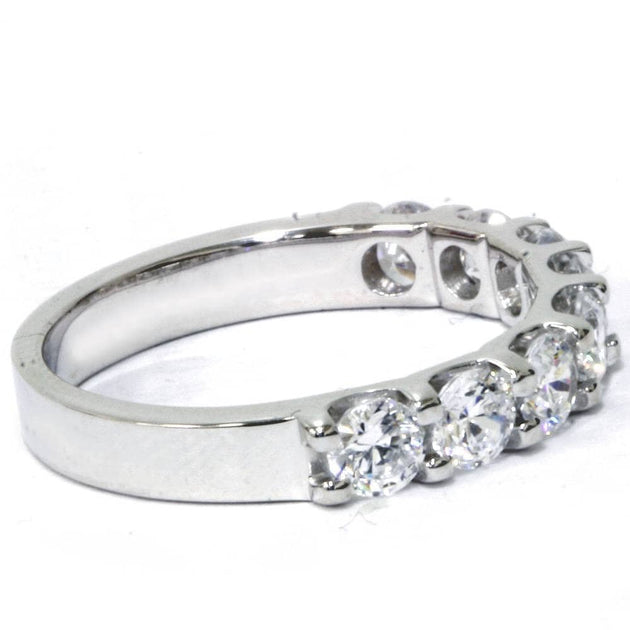 Pompeii3 U Prong Wedding Ring White Gold US 4 3