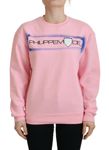 Philippe Model Long Sleeve Pullover Sweater Pink Small 2