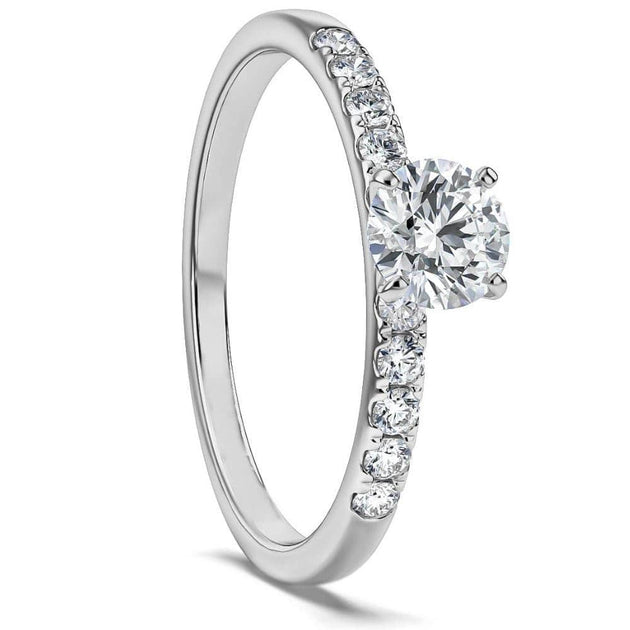 Pompeii3 1/2Ct Round Diamond Engagement Ring Gold US 8.5 4