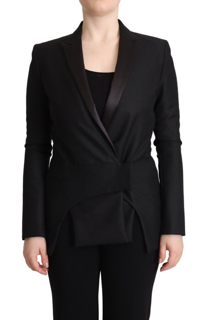 Costume National Double Breasted Blazer Black Small 2
