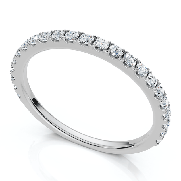 Pompeii3 Diamond Wedding Stackable Anniversary Ring 10k Gold Multi US 6.5 3