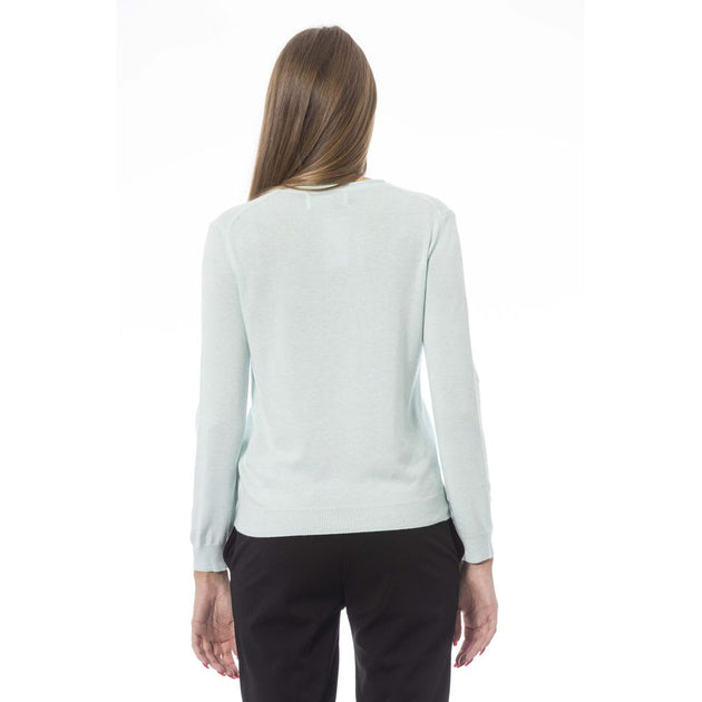 Baldinini Trend Cashmere Women's Sweater Light Blue Large 4