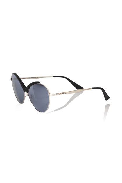 Frankie Morello Metallic Women Sunglasses Black One Size 3