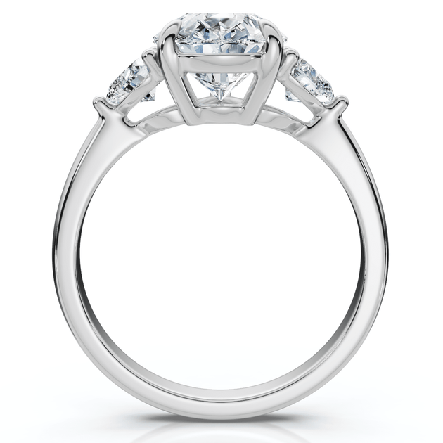 Pompeii3 Pear & Heart Engagement Ring US 7.5 4