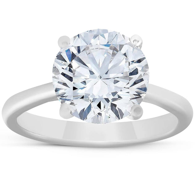 Pompeii3 Solitaire Engagement Ring White Gold US 6.5 2