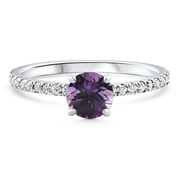 Pompeii3 Amethyst Diamond Ring Gold US 6.5 3