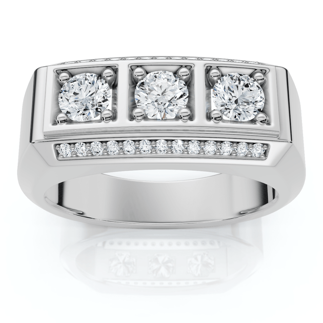 Pompeii3 1Ct TW Diamond Ring Gold/Platinum US 12 2