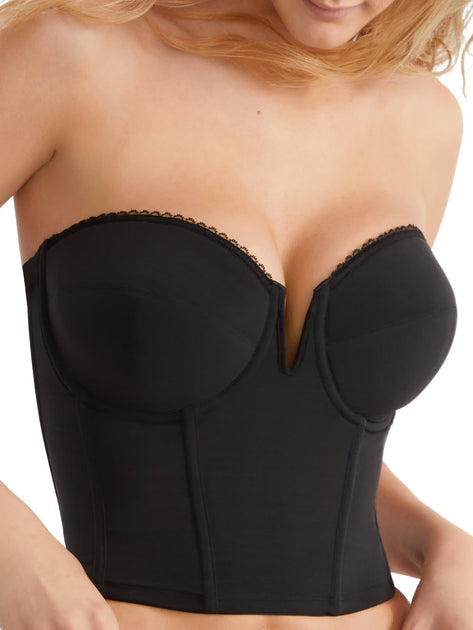 Dominique Valerie V-Wire Strapless Bustier Black 34C 2
