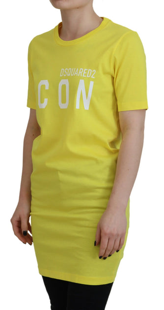 Dsquared2 Cottonshiny Icon Renny T-Shirt Yellow XS 3