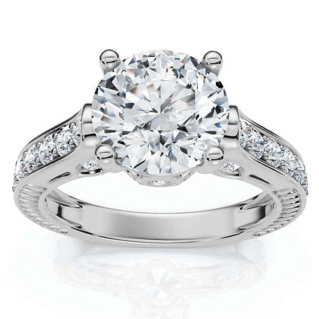 Pompeii3 Antique Diamond Engagement Ring Gold/Platinum US 8.5 2
