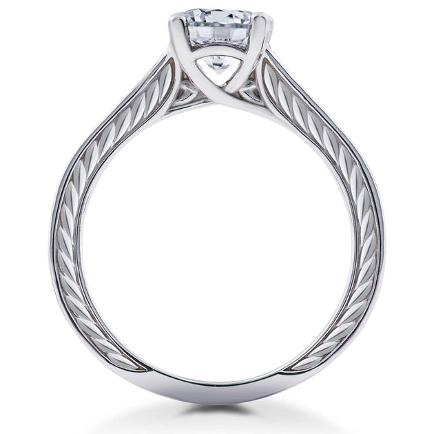 Pompeii3 Sophia Solitaire Engagement Ring White Gold US 8.5 4