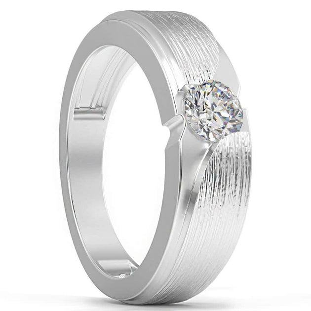 Pompeii3 1/2Ct Diamond Solitaire Wedding Ring Multi US 10.5 3