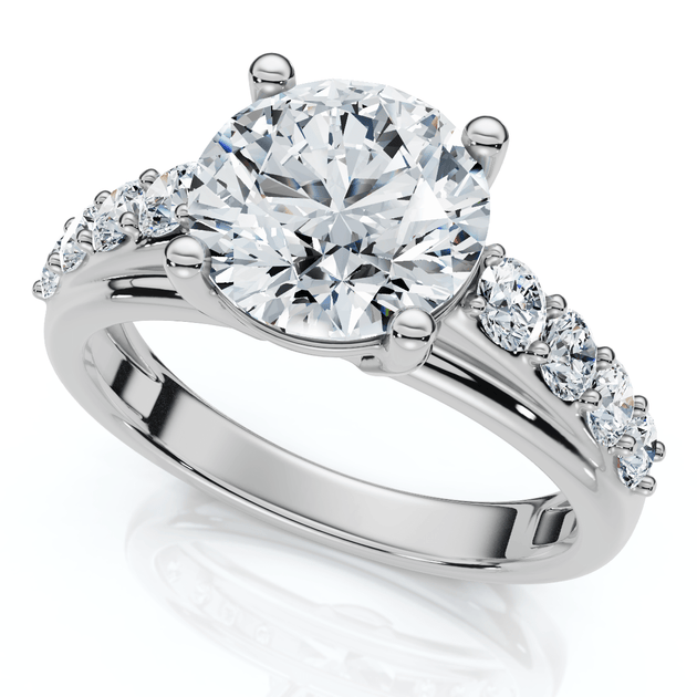 Pompeii3 2.5Ct Diamond Engagement Ring Set 14k Gold US 8.5 3