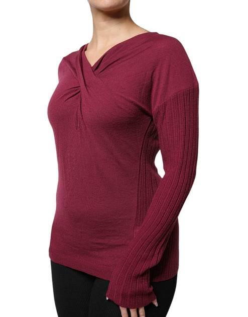 Roberto Cavalli Keyhole Knit Pullover Sweater Multicolor XL 3