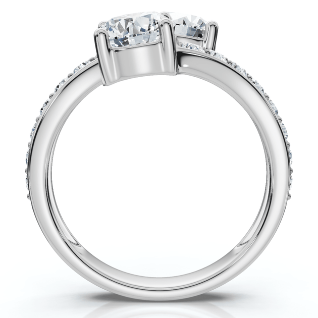 Pompeii3 Forever Us 2-Stone Diamond Ring 14k Gold US 6 4