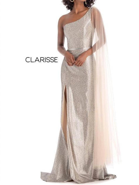 Clarisse 8170 Evening Gown Beige US 2 2