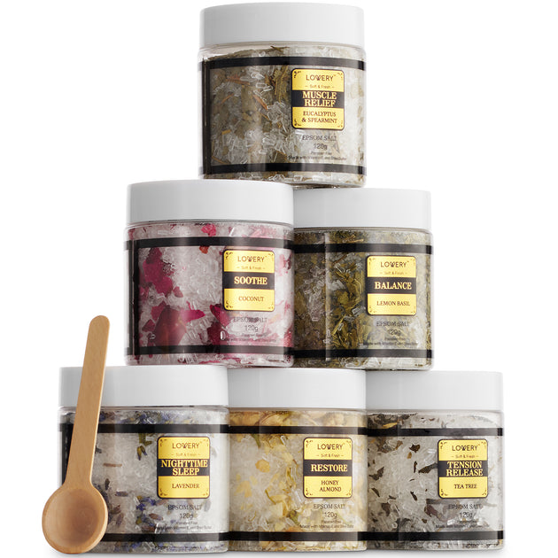 Lovery Epsom Salts Gift Set 6 Jars Multi 4