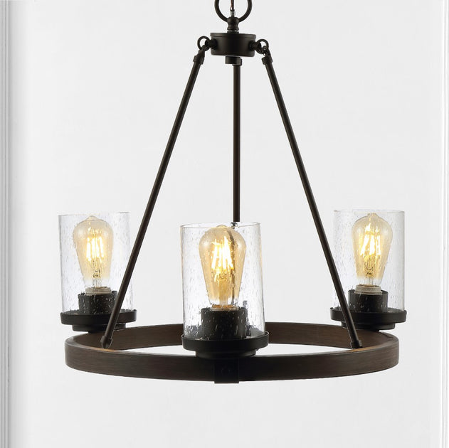 Jonathan Y Coronet 20-inch 3-Light Iron Chandelier 4