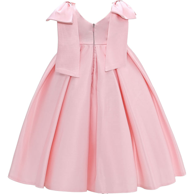 Robe Tulleen Palermo Satin Rose à Nœuds 3