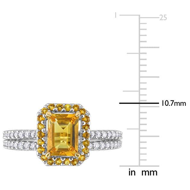 Mimi & Max Bridal Ring Set Orange US 9 4