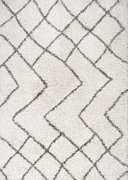 Jonathan Y Inca Marokkanischer Diamant-Shag Teppich 3