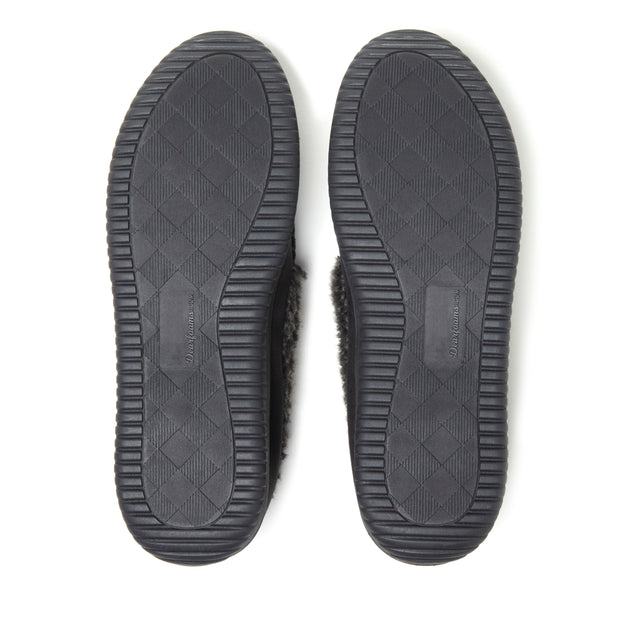 Dearfoams Alexander Microsuede Moccasin Slipper Brown Medium 4