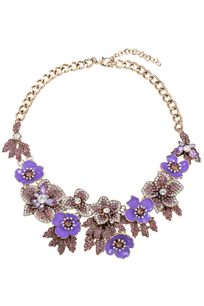 Candy Amata Statement Necklace Mint Purple 4