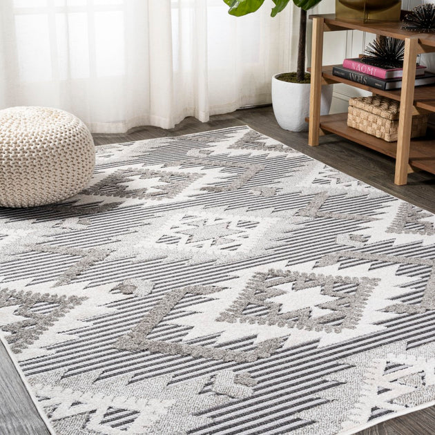 Jonathan Y Sumak Indoor Outdoor Area Rug Neutral 2