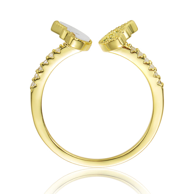 Rachel Glauber Bypass Ring Gold US 6 3