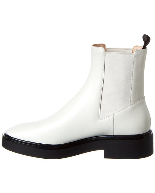 Stuart Weitzman Henley Leather Bootie White US 9 3