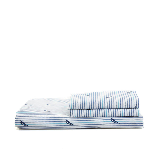 Nautica Audley Sheet Set Navy Twin 2