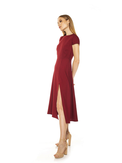 Alexia Admor Lily Midi Dress Blue US 14 3