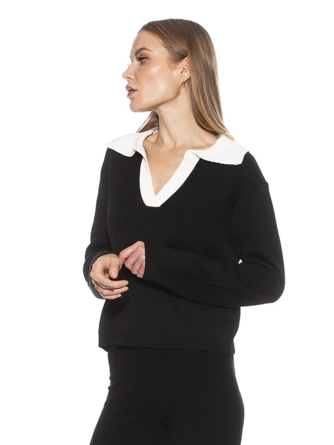 Alexia Admor Evander Pullover Weiß Small 3
