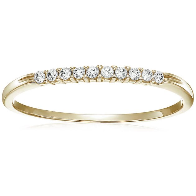 Vir Jewels Petite Diamond Wedding Band White 8 2