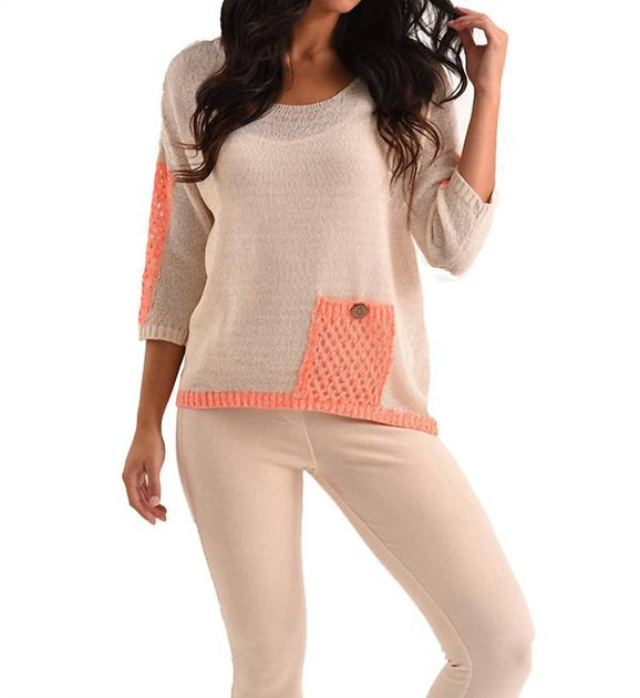 french kyss Sadie Häkeltop Beige XXLarge 2